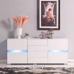 Kitchen Large Storage Cabinet 4 Drawers Sideboard Buffet Cupboard Console Table