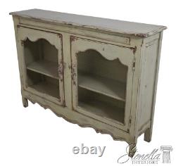 L67963 HABERSHAM Country French Green Painted 2 Door Cabinet