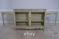 L67963 HABERSHAM Country French Green Painted 2 Door Cabinet