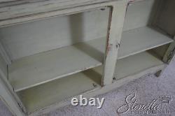 L67963 HABERSHAM Country French Green Painted 2 Door Cabinet