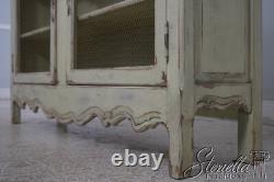 L67963 HABERSHAM Country French Green Painted 2 Door Cabinet
