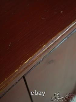 L71161 Country Red Paint Decorated Step Back Cupboard Hutch L71161 Country Red Paint Decorated Step Back Cupboard Hutch