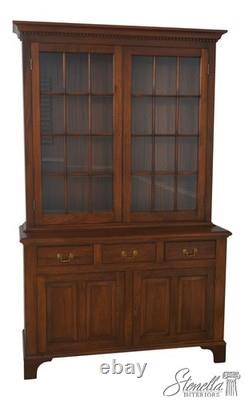 L72867 Country Chippendale Hand Crafted Walnut Cupboard