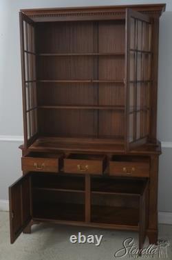 L72867 Country Chippendale Hand Crafted Walnut Cupboard