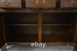 L72867 Country Chippendale Hand Crafted Walnut Cupboard