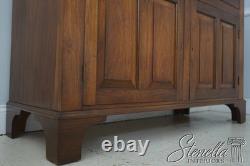 L72867 Country Chippendale Hand Crafted Walnut Cupboard