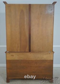 L72867 Country Chippendale Hand Crafted Walnut Cupboard