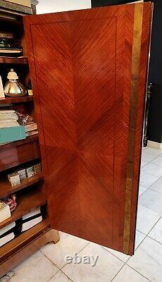 LATE 19thC FRENCH MARBLE TOP BOIS DE SALTINE CUPBOARD