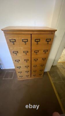 LESLIE DAME Librarian's Mission Style DVD/CD Cabinet for Media Storage Oak