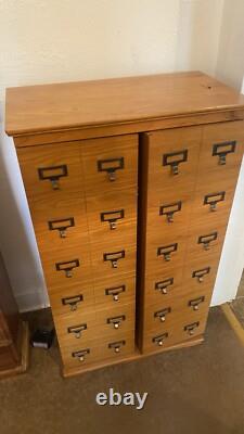 LESLIE DAME Librarian's Mission Style DVD/CD Cabinet for Media Storage Oak