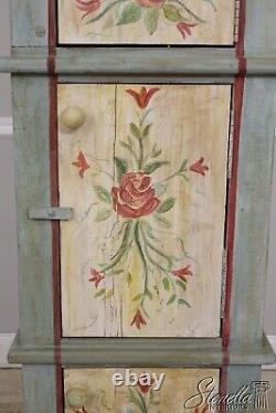 LF56433EC Country Paint Decorated 3 Door Storage Cabinet