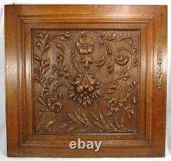 LG 25 Antique Victorian Brack Forest Style Oak Cabinet or Furniture Door PAIR