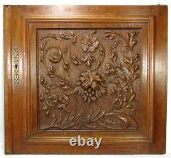 LG 25 Antique Victorian Brack Forest Style Oak Cabinet or Furniture Door PAIR