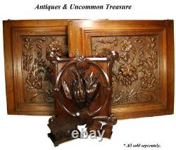 LG 25 Antique Victorian Brack Forest Style Oak Cabinet or Furniture Door PAIR