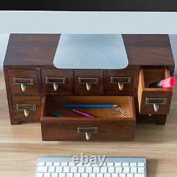 Label Holder Organizer Traditional Medicine Cabinet Vintage Card Catalog