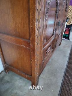 Landstrom Furniture Carved Wood Cabinet