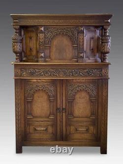Landstrom Furniture Carved Wood Cabinet