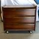 Lane, Furniture Mcm, Walnut, Record Cabinet On Castors 1960's, Vintage, Retro