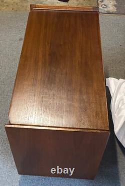 Lane, Furniture MCM, Walnut, Record Cabinet On Castors 1960's, Vintage, Retro