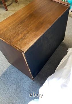 Lane, Furniture MCM, Walnut, Record Cabinet On Castors 1960's, Vintage, Retro
