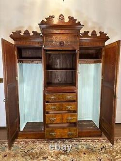 Large Antique Gothic Revival Cabinet