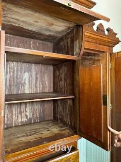 Large Antique Gothic Revival Cabinet