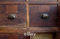 Large Antique Multi-drawer Storage Cabinet. C. 1890s