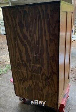 Large Antique Oak 30 Drawer Store Cabinet