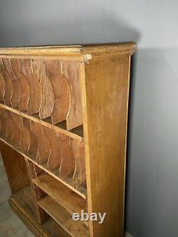 Large Edwardian Pine Factory Pigeon Hole Storage Cabinet