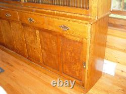 Large Oak Mercantile Pharmacy Cabinet Circa 1890 1910