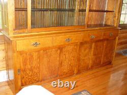 Large Oak Mercantile Pharmacy Cabinet Circa 1890 1910