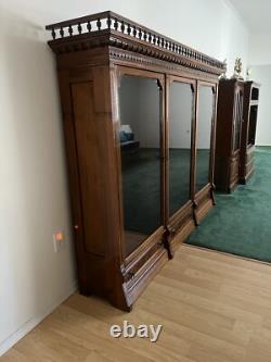 Large Vintage Display Cabinet- Refinished