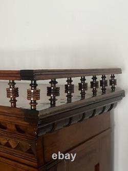 Large Vintage Display Cabinet- Refinished