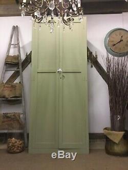 Large Vintage School Cupboard- Chateau Grey Free Delivery