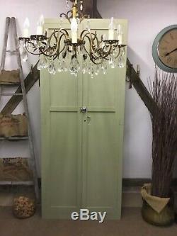 Large Vintage School Cupboard- Chateau Grey Free Delivery