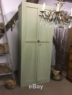 Large Vintage School Cupboard- Chateau Grey Free Delivery