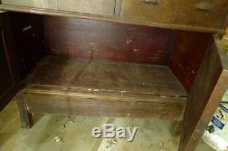 Large Wood Antique Jessen & Rosberg WATCHMAKERS CABINET 16 Drawers