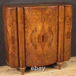 Large sideboard bar cabinet vintage Art Deco style wood 20th century decor 900