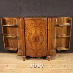 Large sideboard bar cabinet vintage Art Deco style wood 20th century decor 900