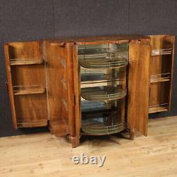 Large sideboard bar cabinet vintage Art Deco style wood 20th century decor 900