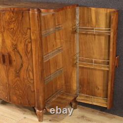 Large sideboard bar cabinet vintage Art Deco style wood 20th century decor 900