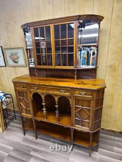 Late 19th Century Rosewood Side Cabinet Server China Cabinet