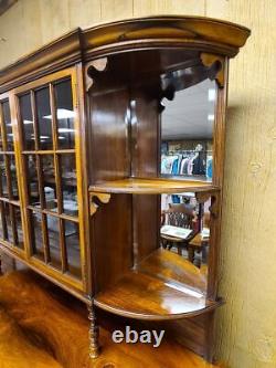 Late 19th Century Rosewood Side Cabinet Server China Cabinet