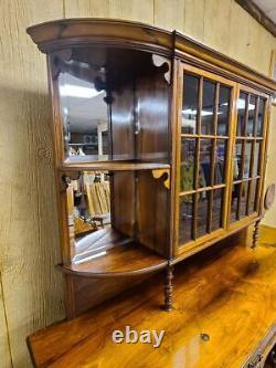 Late 19th Century Rosewood Side Cabinet Server China Cabinet