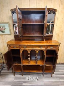 Late 19th Century Rosewood Side Cabinet Server China Cabinet