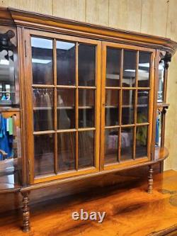 Late 19th Century Rosewood Side Cabinet Server China Cabinet