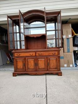 Legacy Classic Dakota Ridge Cherry Breakfront China Cabinet (Glass Damage)