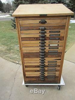 Letterpress Hamilton 2/3 rds 21 Drawer Type Cabinet