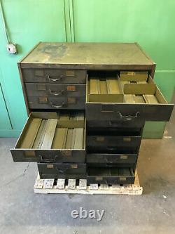 Library Bureau Sole Makers 20 Drawer Library Card Catalog File Cabinet Steel
