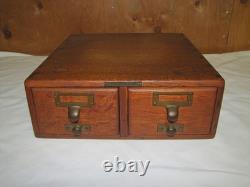 Library Bureau Sole Makers Oak 2 Drawer File Cabinets Oak